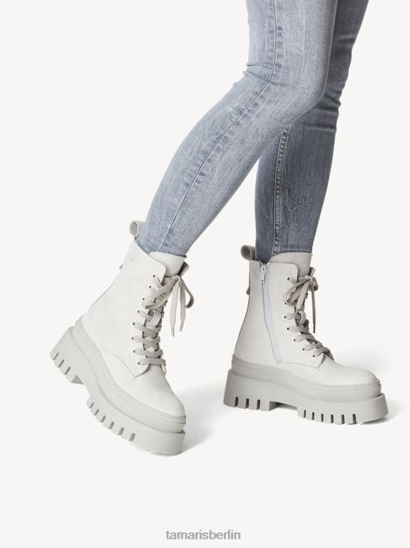 de Tamaris Frauen Lederstiefelette - grau/weichgrau uni 0LHV41118 Schuhe