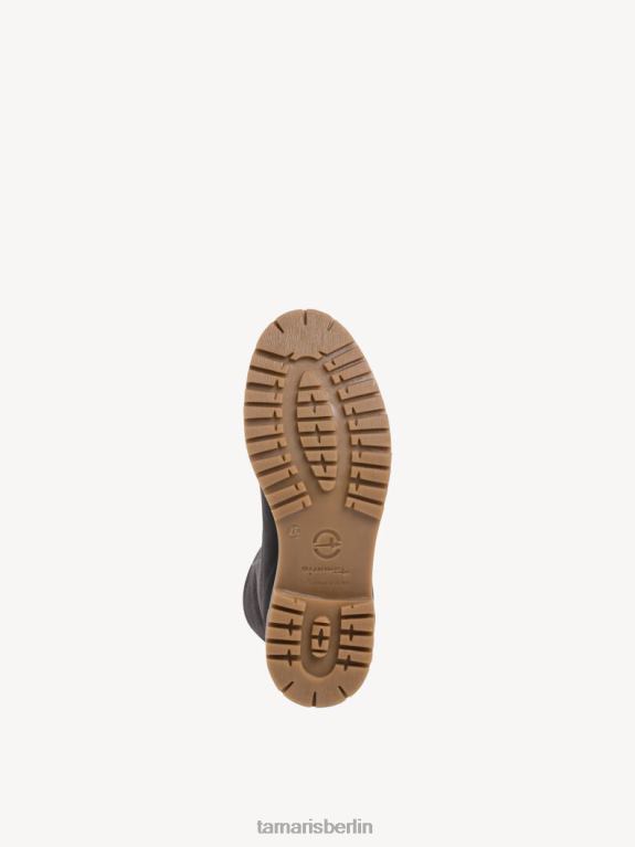 de Tamaris Frauen Lederstiefelette - graues Warmfutter/Anthrazit 0LHV41816 Schuhe