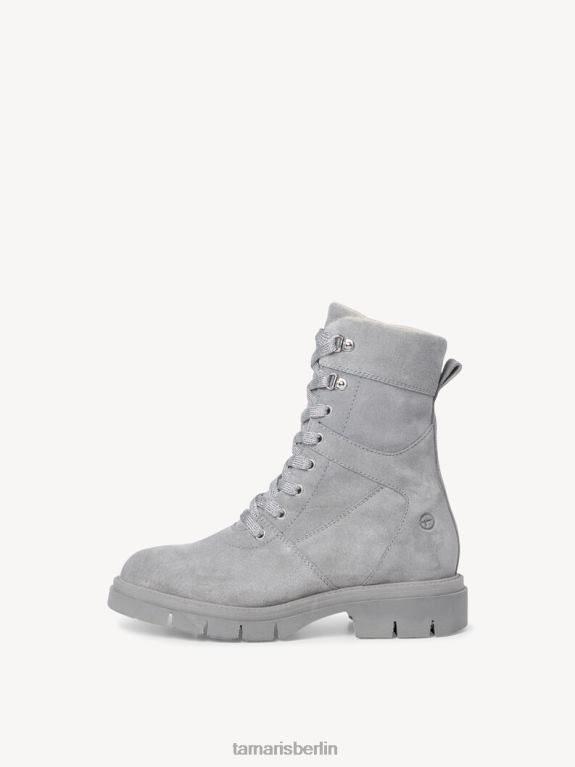 de Tamaris Frauen Lederstiefelette - graues Warmfutter/hellgrau 0LHV4339 Schuhe