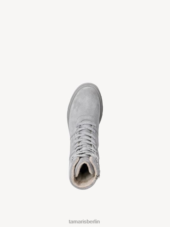 de Tamaris Frauen Lederstiefelette - graues Warmfutter/hellgrau 0LHV4339 Schuhe