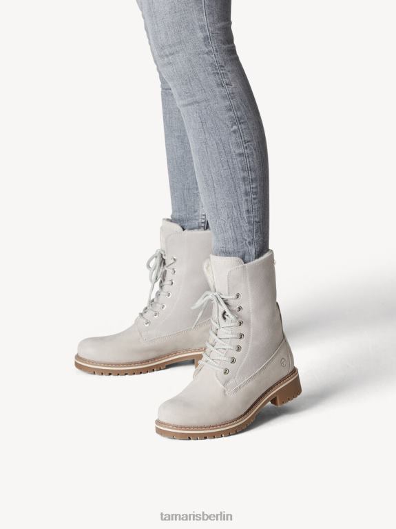 de Tamaris Frauen Lederstiefelette - graues Warmfutter/hellgrau 0LHV4954 Schuhe