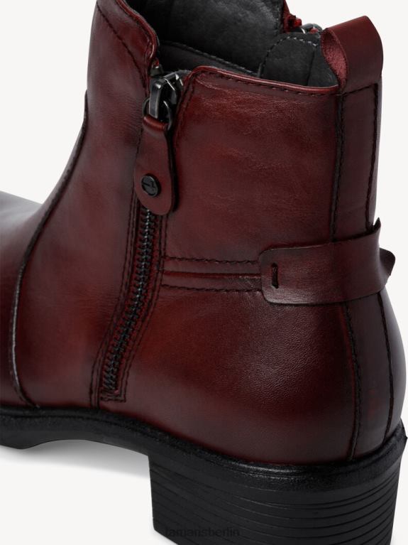 de Tamaris Frauen Lederstiefelette - rot/bordeaux 0LHV41809 Schuhe