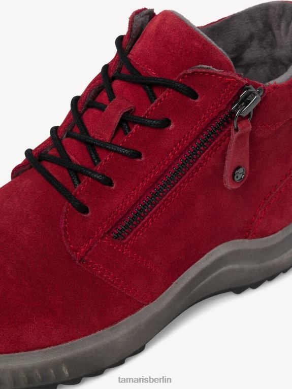 de Tamaris Frauen Lederstiefelette - rot/feuer 0LHV41614 Schuhe