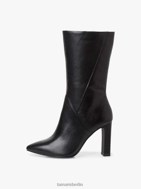 de Tamaris Frauen Lederstiefelette - schwarz 0LHV41042 Schuhe