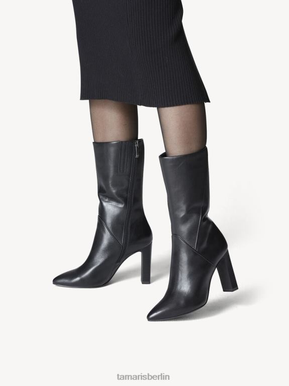 de Tamaris Frauen Lederstiefelette - schwarz 0LHV41042 Schuhe