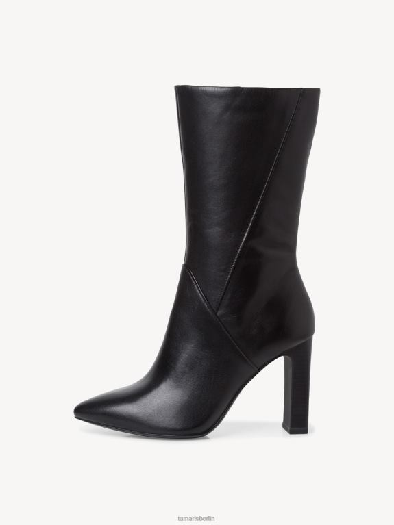 de Tamaris Frauen Lederstiefelette - schwarz 0LHV41042 Schuhe