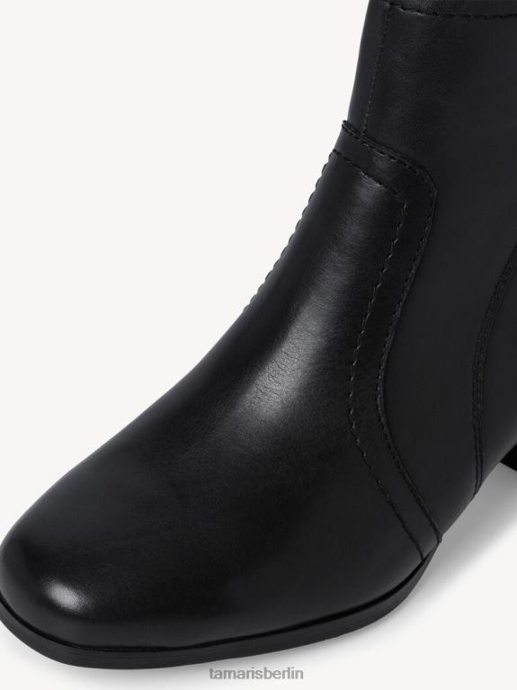 de Tamaris Frauen Lederstiefelette - schwarz 0LHV41444 Schuhe