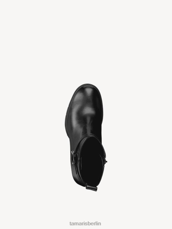 de Tamaris Frauen Lederstiefelette - schwarz 0LHV41519 Schuhe