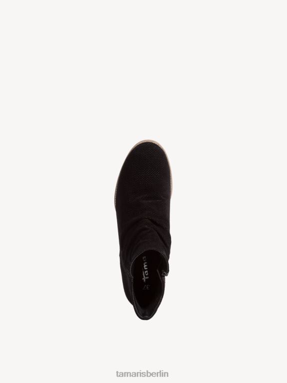 de Tamaris Frauen Lederstiefelette - schwarz 0LHV41659 Schuhe