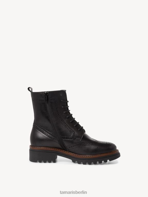 de Tamaris Frauen Lederstiefelette - schwarz 0LHV41691 Schuhe