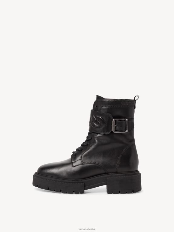 de Tamaris Frauen Lederstiefelette - schwarz 0LHV41920 Schuhe