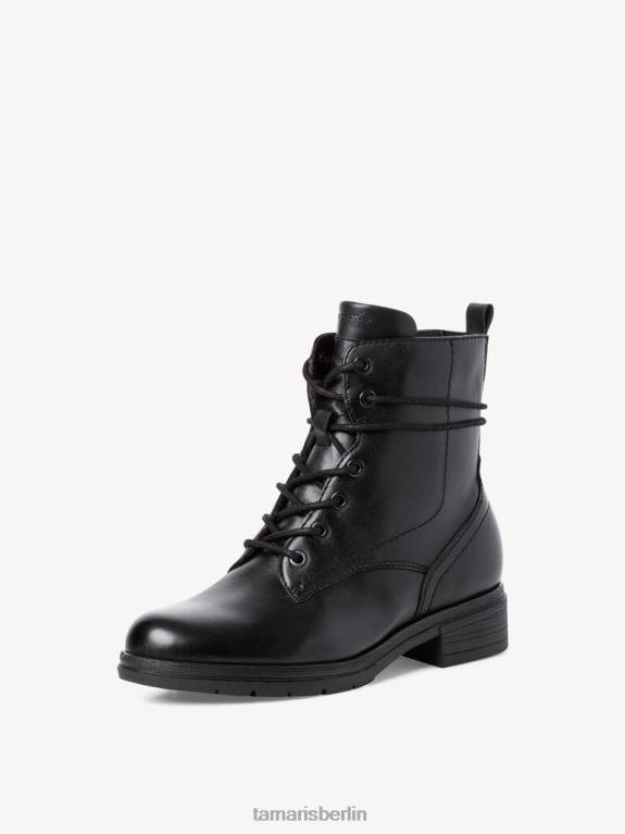 de Tamaris Frauen Lederstiefelette - schwarz 0LHV42064 Schuhe