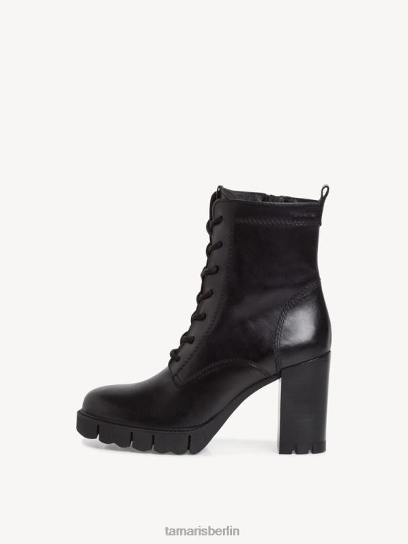 de Tamaris Frauen Lederstiefelette - schwarz 0LHV42099 Schuhe