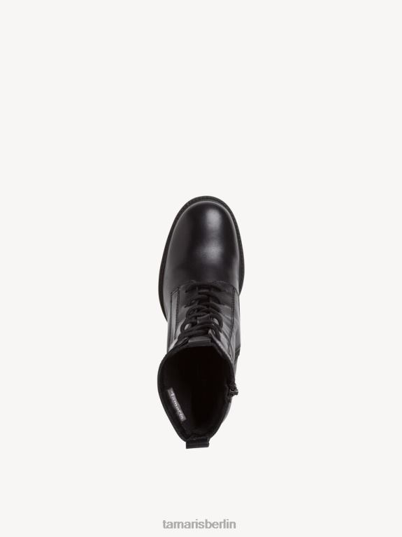 de Tamaris Frauen Lederstiefelette - schwarz 0LHV42099 Schuhe