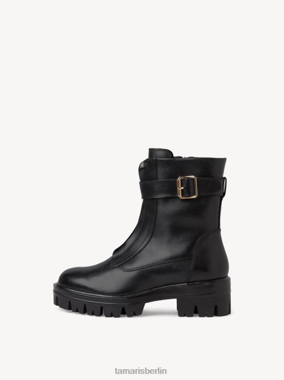 de Tamaris Frauen Lederstiefelette - schwarz 0LHV42132 Schuhe
