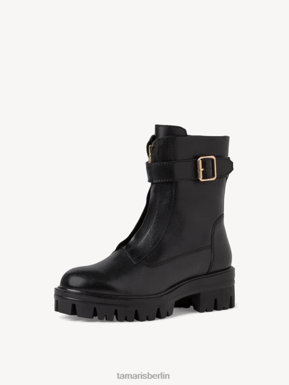 de Tamaris Frauen Lederstiefelette - schwarz 0LHV42132 Schuhe