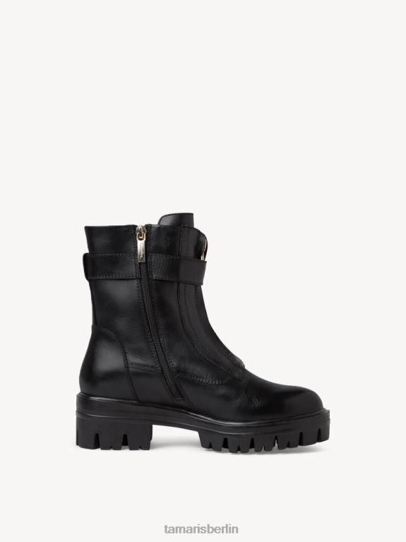 de Tamaris Frauen Lederstiefelette - schwarz 0LHV42132 Schuhe