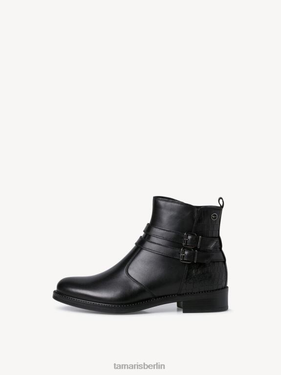 de Tamaris Frauen Lederstiefelette - schwarz 0LHV42243 Schuhe