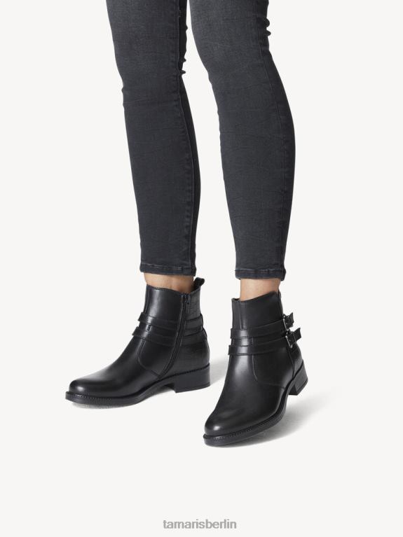 de Tamaris Frauen Lederstiefelette - schwarz 0LHV42243 Schuhe