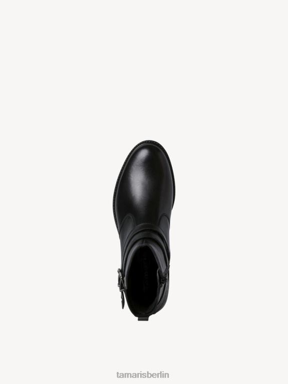 de Tamaris Frauen Lederstiefelette - schwarz 0LHV42243 Schuhe