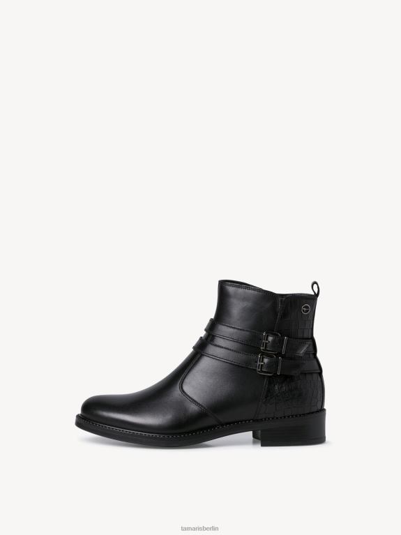 de Tamaris Frauen Lederstiefelette - schwarz 0LHV42243 Schuhe