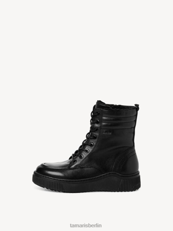 de Tamaris Frauen Lederstiefelette - schwarz 0LHV4332 Schuhe