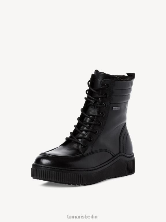 de Tamaris Frauen Lederstiefelette - schwarz 0LHV4332 Schuhe