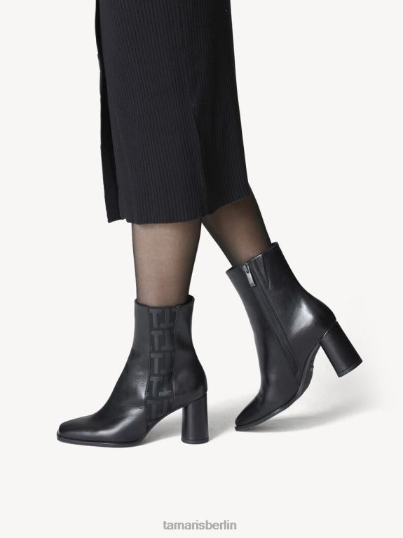 de Tamaris Frauen Lederstiefelette - schwarz 0LHV4629 Schuhe