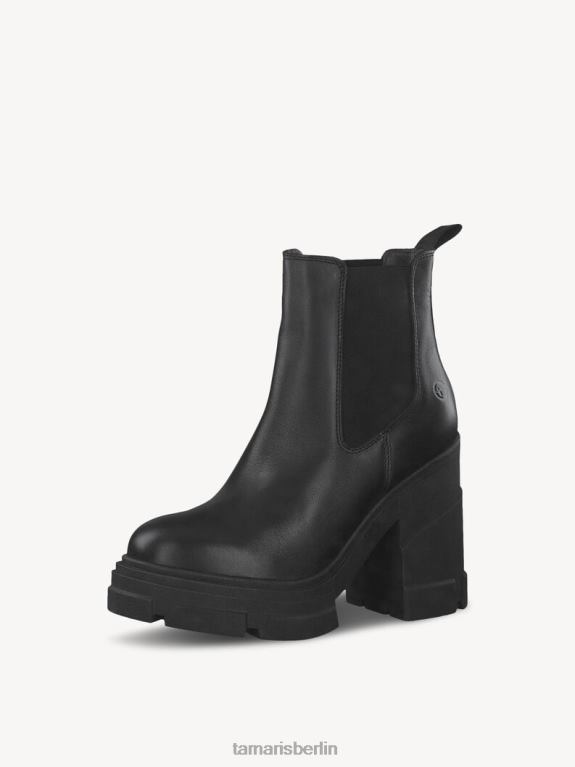 de Tamaris Frauen Lederstiefelette - schwarz 0LHV4825 Schuhe