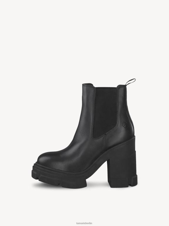 de Tamaris Frauen Lederstiefelette - schwarz 0LHV4825 Schuhe