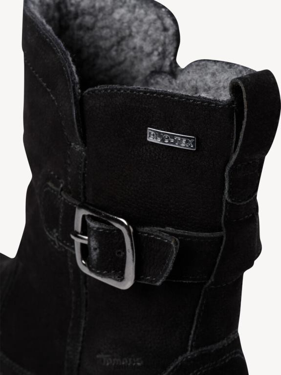 de Tamaris Frauen Lederstiefelette - schwarz 0LHV4839 Schuhe