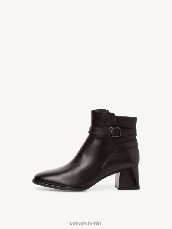 de Tamaris Frauen Lederstiefelette - schwarz/schwarz uni 0LHV41407 Schuhe