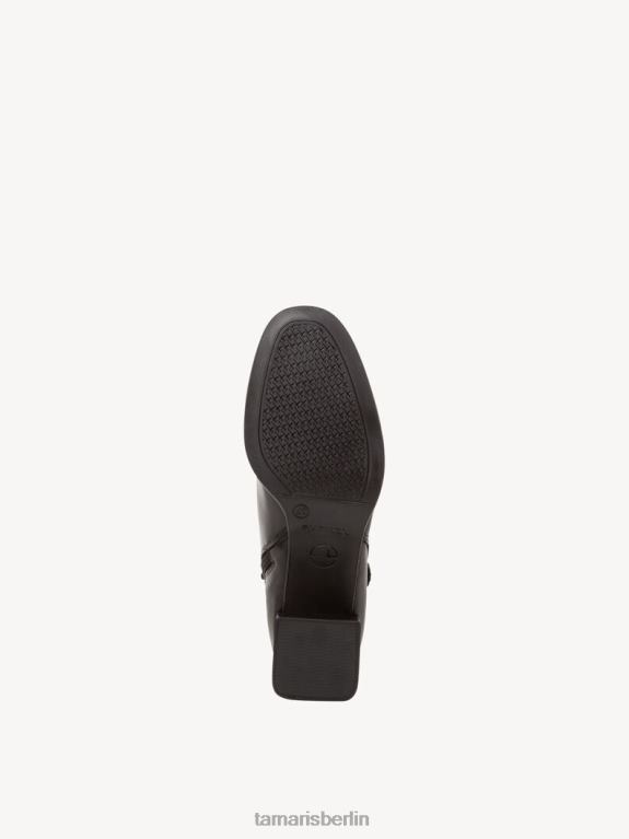 de Tamaris Frauen Lederstiefelette - schwarz/schwarz uni 0LHV41407 Schuhe