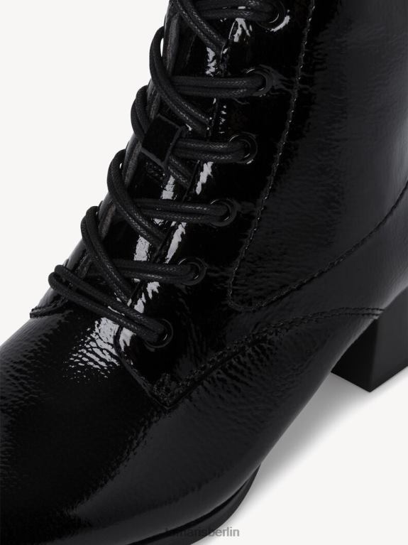 de Tamaris Frauen Lederstiefelette - schwarz/schwarzes Lackleder 0LHV42030 Schuhe