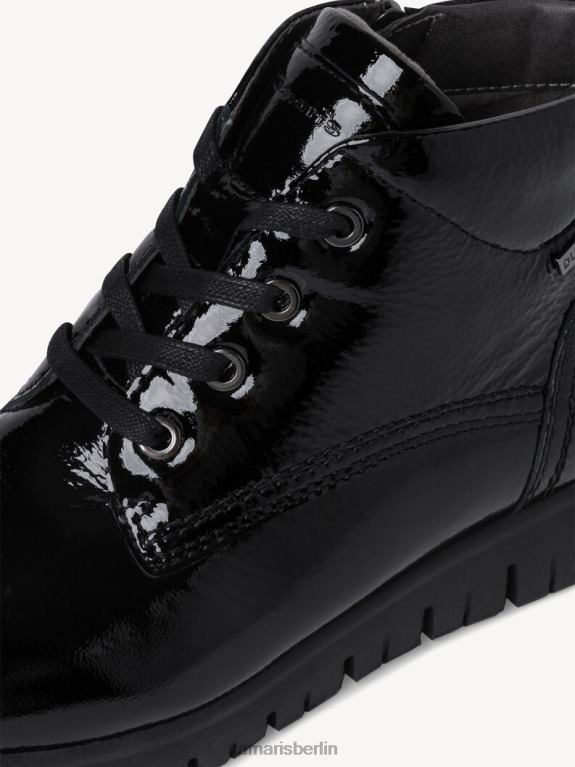 de Tamaris Frauen Lederstiefelette - schwarz/schwarzes Lackleder 0LHV4980 Schuhe