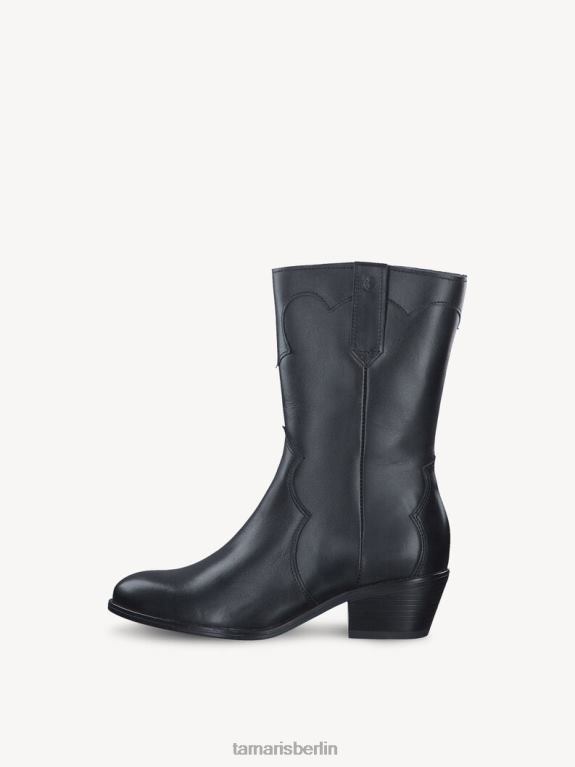 de Tamaris Frauen Lederstiefelette - schwarz/schwarzes Leder 0LHV41138 Schuhe
