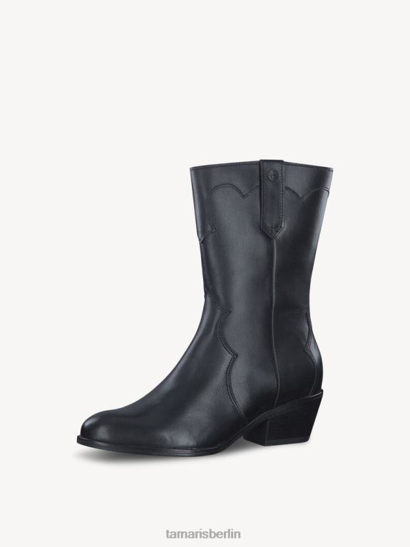 de Tamaris Frauen Lederstiefelette - schwarz/schwarzes Leder 0LHV41138 Schuhe