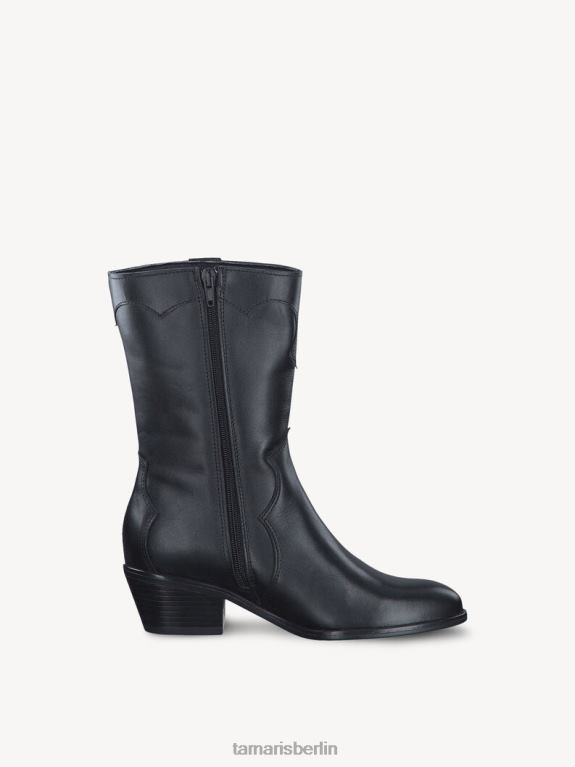 de Tamaris Frauen Lederstiefelette - schwarz/schwarzes Leder 0LHV41138 Schuhe