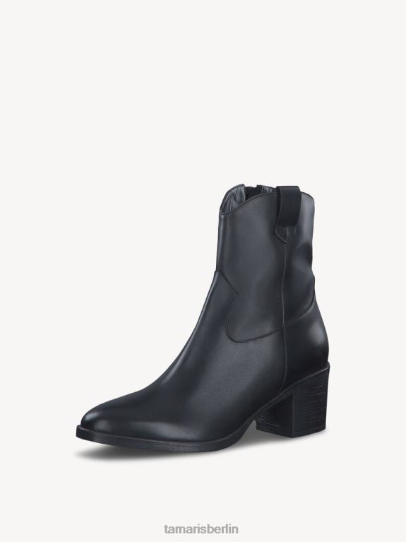 de Tamaris Frauen Lederstiefelette - schwarz/schwarzes Leder 0LHV41219 Schuhe