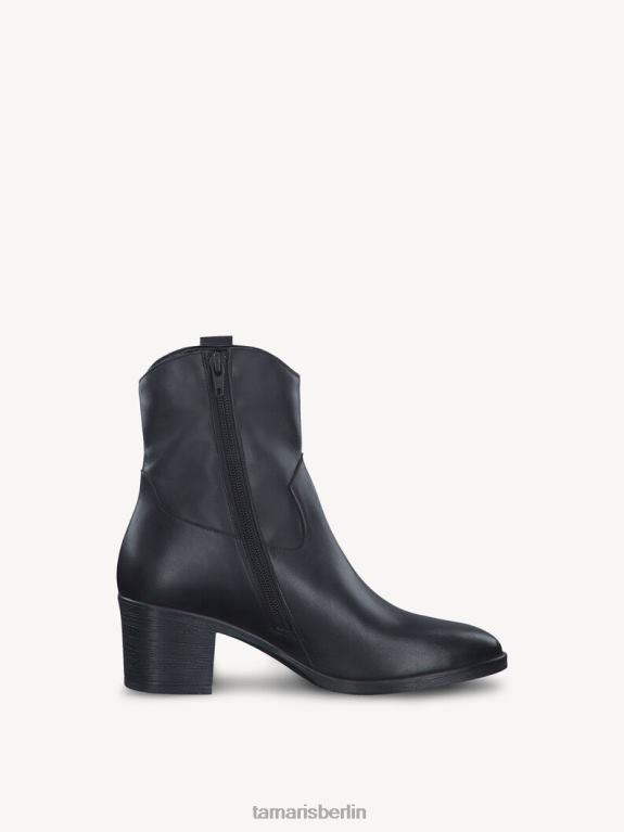 de Tamaris Frauen Lederstiefelette - schwarz/schwarzes Leder 0LHV41219 Schuhe