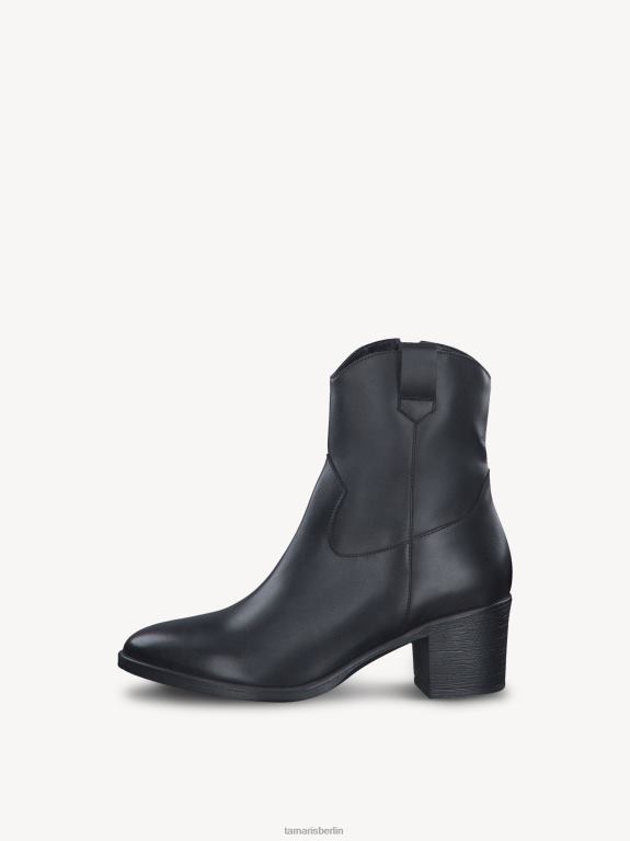 de Tamaris Frauen Lederstiefelette - schwarz/schwarzes Leder 0LHV41219 Schuhe