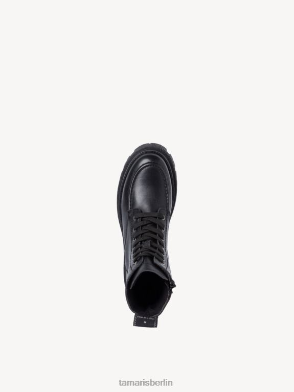de Tamaris Frauen Lederstiefelette - schwarz/schwarzes Leder 0LHV41607 Schuhe