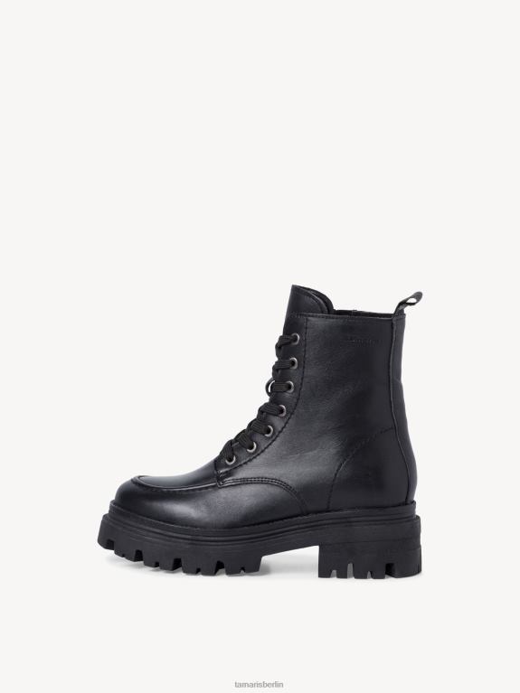 de Tamaris Frauen Lederstiefelette - schwarz/schwarzes Leder 0LHV41607 Schuhe