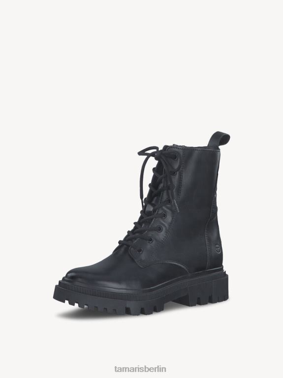 de Tamaris Frauen Lederstiefelette - schwarz/schwarzes Leder 0LHV464 Schuhe