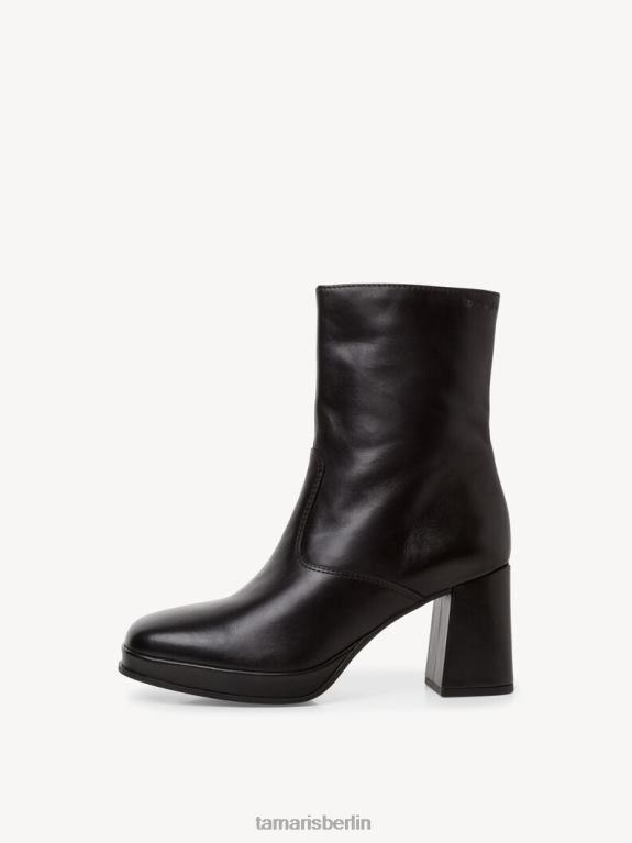 de Tamaris Frauen Lederstiefelette - schwarz/schwarzes Leder 0LHV4841 Schuhe