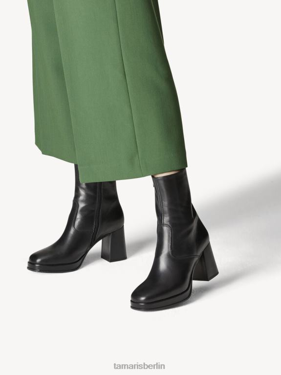 de Tamaris Frauen Lederstiefelette - schwarz/schwarzes Leder 0LHV4841 Schuhe