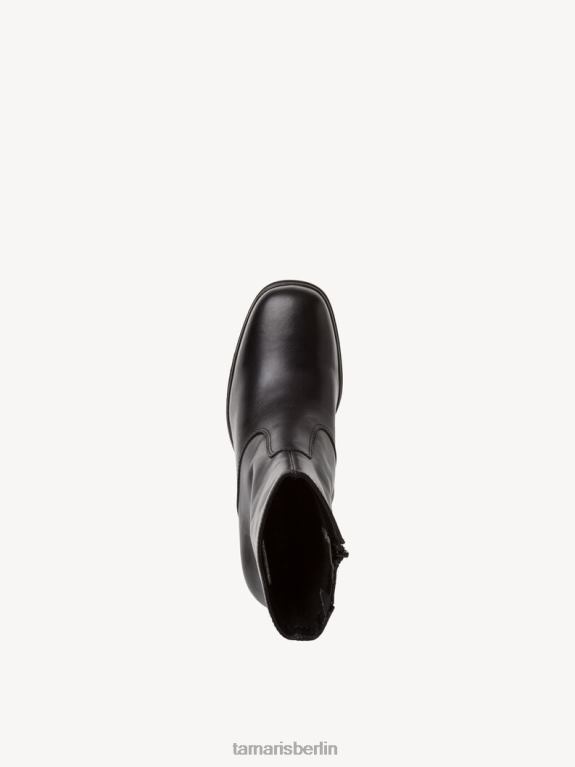 de Tamaris Frauen Lederstiefelette - schwarz/schwarzes Leder 0LHV4841 Schuhe