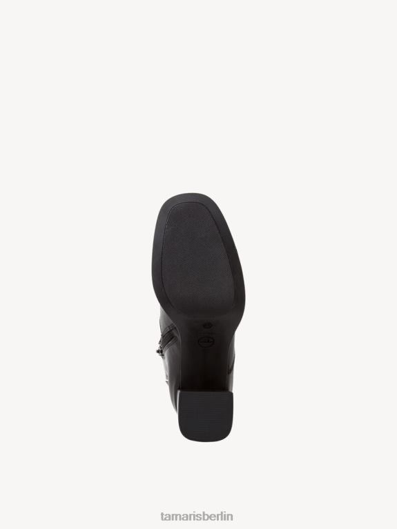 de Tamaris Frauen Lederstiefelette - schwarz/schwarzes Leder 0LHV4841 Schuhe