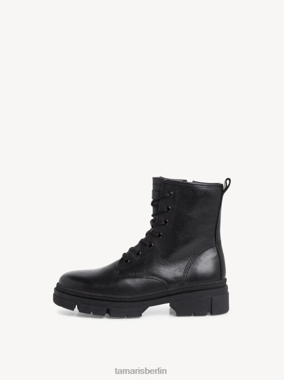 de Tamaris Frauen Lederstiefelette - schwarz/schwarzes Leder 0LHV4995 Schuhe