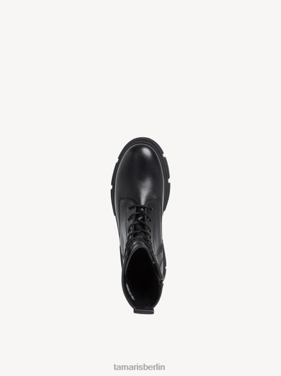 de Tamaris Frauen Lederstiefelette - schwarz/schwarzes Leder 0LHV4995 Schuhe